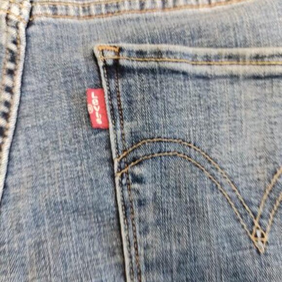 Levi's Women's 18 M Classic Boot Jeans Blue Stretch Waist Plus Size 29" Inseam - Picture 10 of 10